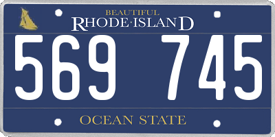 RI license plate 569745