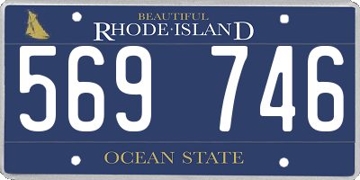 RI license plate 569746