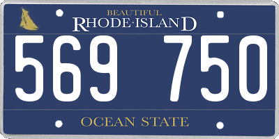 RI license plate 569750