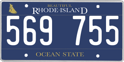 RI license plate 569755