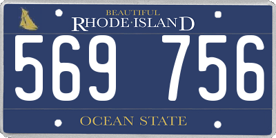 RI license plate 569756