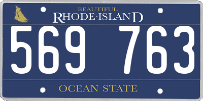 RI license plate 569763