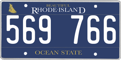 RI license plate 569766