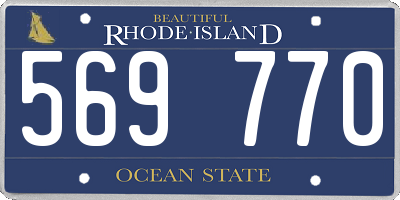 RI license plate 569770
