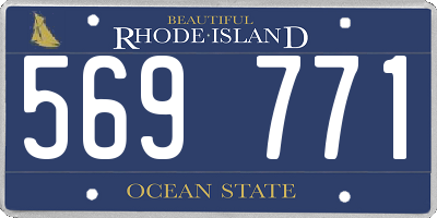 RI license plate 569771