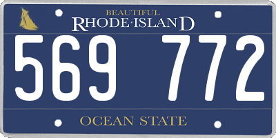 RI license plate 569772