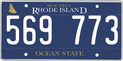 RI license plate 569773