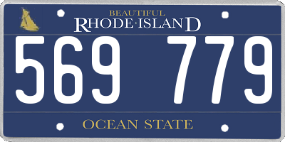 RI license plate 569779