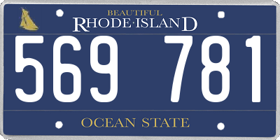 RI license plate 569781