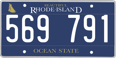 RI license plate 569791