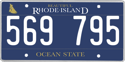 RI license plate 569795