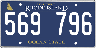 RI license plate 569796