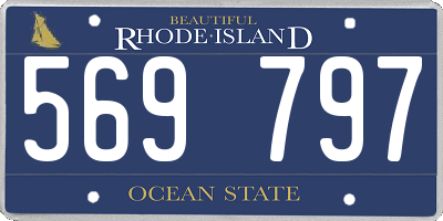 RI license plate 569797