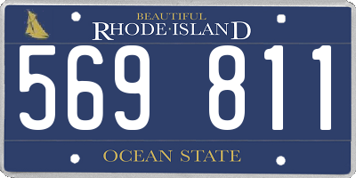 RI license plate 569811