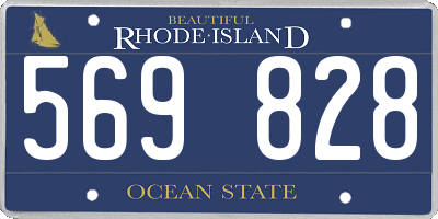 RI license plate 569828