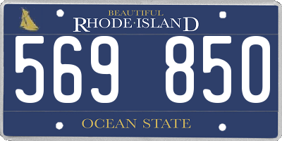 RI license plate 569850