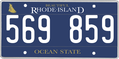RI license plate 569859