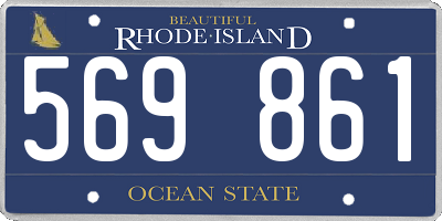 RI license plate 569861