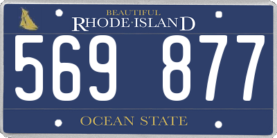 RI license plate 569877