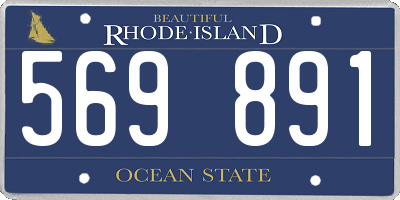 RI license plate 569891