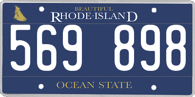 RI license plate 569898