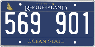 RI license plate 569901