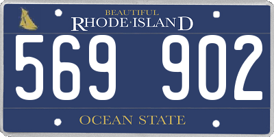 RI license plate 569902