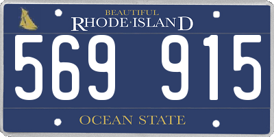 RI license plate 569915