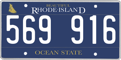 RI license plate 569916