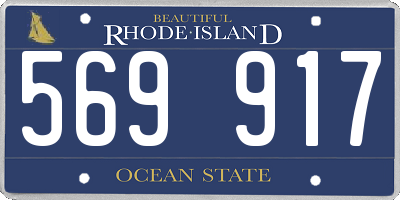 RI license plate 569917