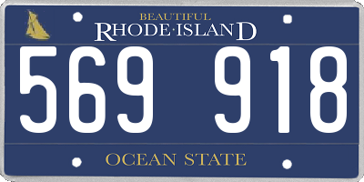 RI license plate 569918