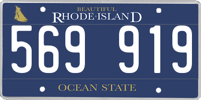 RI license plate 569919