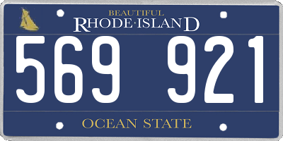 RI license plate 569921