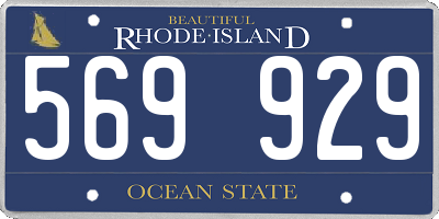 RI license plate 569929