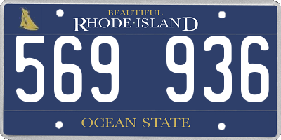 RI license plate 569936