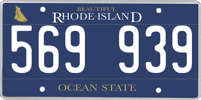 RI license plate 569939