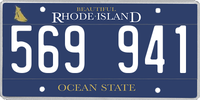 RI license plate 569941