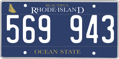 RI license plate 569943