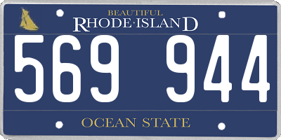 RI license plate 569944