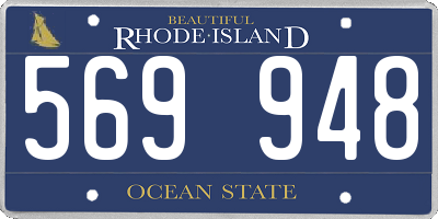 RI license plate 569948