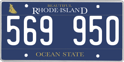 RI license plate 569950