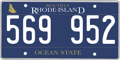 RI license plate 569952