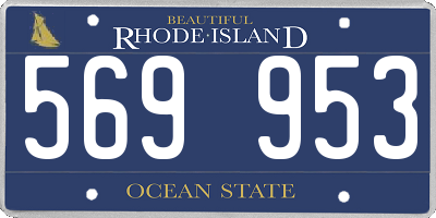 RI license plate 569953