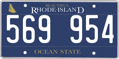 RI license plate 569954