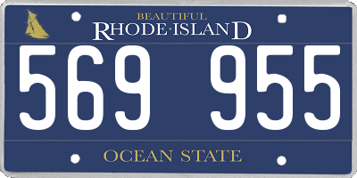 RI license plate 569955