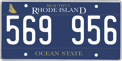 RI license plate 569956