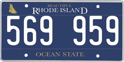 RI license plate 569959