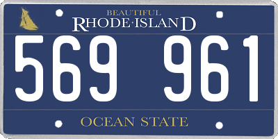 RI license plate 569961