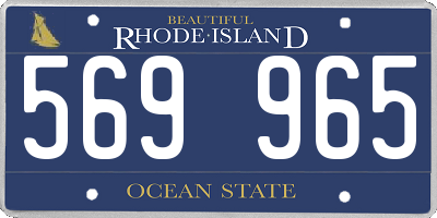 RI license plate 569965