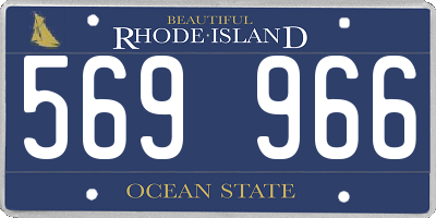 RI license plate 569966